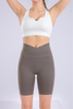 Women’s Grey Seamless Quick Dry Breathable Fitness Workout Yoga Crops