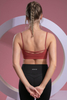 Women’s Dark Red Quick Dry Breathable Fitness Workout Yoga Sports Bra 