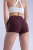 Women’s Wine Red Quick Dry Breathable Fitness Workout Yoga Shorts