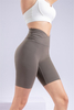 Women’s Grey Seamless Quick Dry Breathable Fitness Workout Yoga Crops