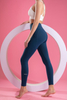 Women’s Blue Quick Dry Breathable Fitness Workout Yoga Leggings
