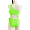 Green Crinkle Knot One-piece Swimsuit