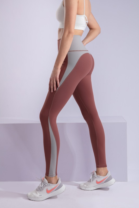 Women’s Dark Red Quick Dry Breathable Fitness Workout Yoga Leggings