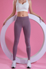 Women’s Purple Seamless Quick Dry Breathable Fitness Workout Yoga Leggings