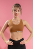 Women’s Brown Quick Dry Breathable Fitness Workout Yoga Sports Bra 