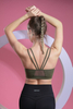 Women’s Olive Quick Dry Breathable Fitness Workout Yoga Sports Bra 